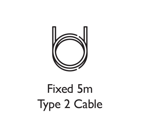 Fixed 5m Type 2 Cable